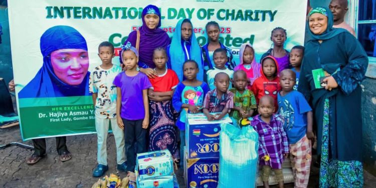 Gombe First Lady, Northern Governor’s Wives Support Orphanages On International Day Of Charity